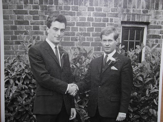 Brian 1969 - Best Man - and best of friends - Alan
