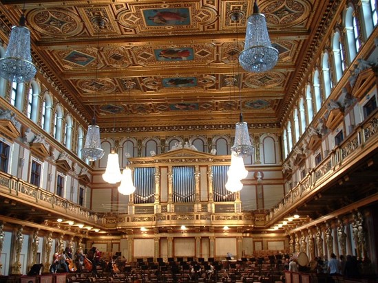 The beautiful Wiener Musikverein.