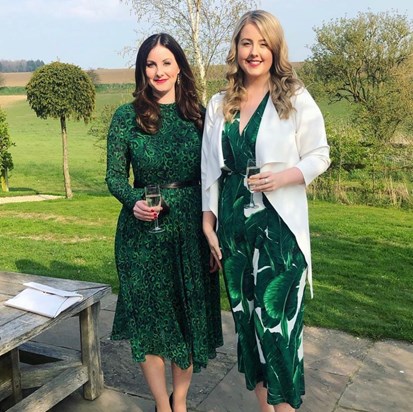 Gemma and Becca at Harriet’s wedding (March 2019)