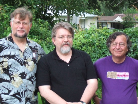 The college roommates in 2006--Rick, Larry, and Don