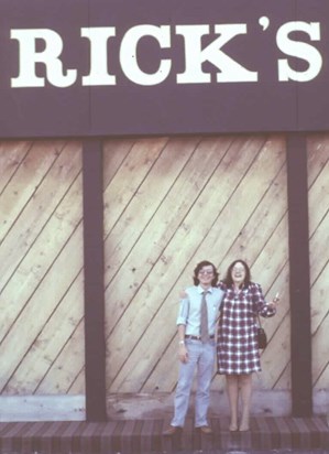Don and Kathy at Rick's Seafood--mid 1970's
