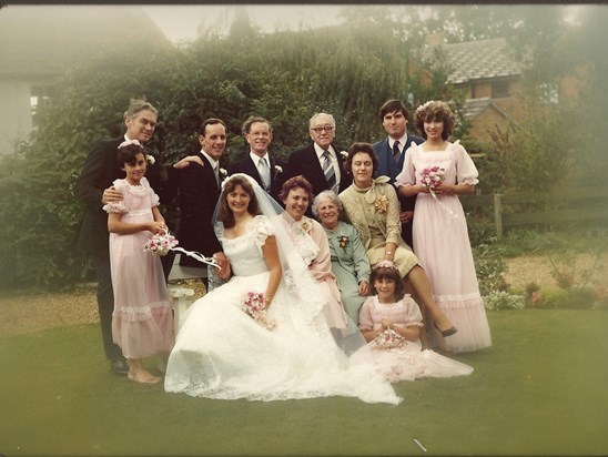 1981 wedding group