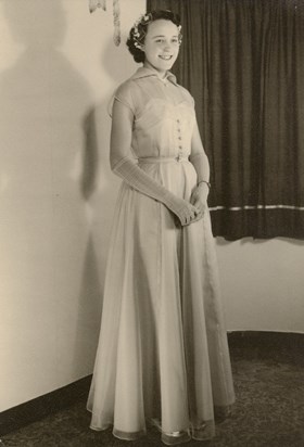 1951 Pam's first ballgown
