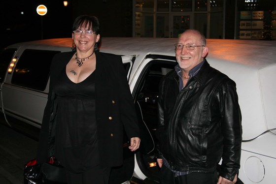 Celebrity Couple arrive at their Ruby Wedding Anniversary party December 2007