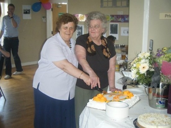 Nanny Pat and Nanny Beryl - joint 80th Birthday 