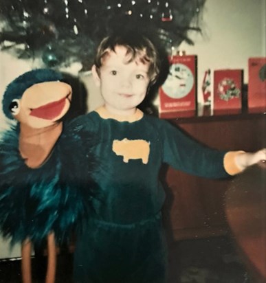 Michael with his gentle Emu