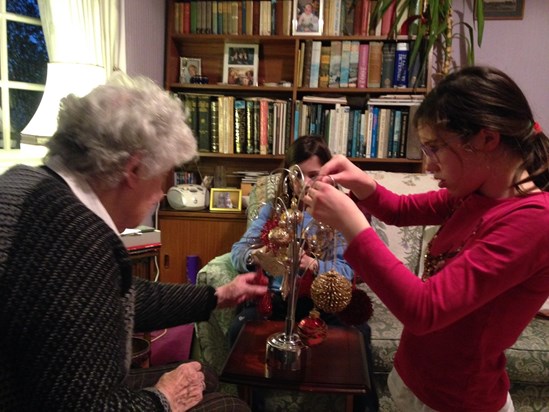 Christmas preparations with Grandma 2018