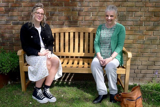 Andy's Bench in Roslyn House garden