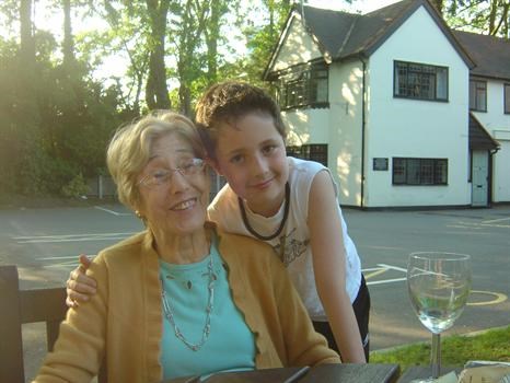 Tim with his abuela - Weybridge 2007