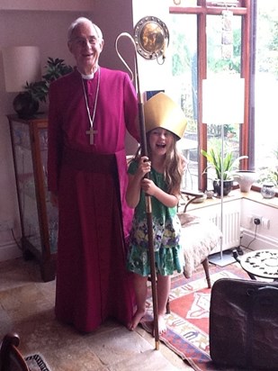 Mark with granddaughter Hattie, May 2011.