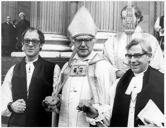 St Paul's Cathedral, 19th January 1981. Consecrated by Archbishop Robert Runcie, along with Timothy Dudley-Smith