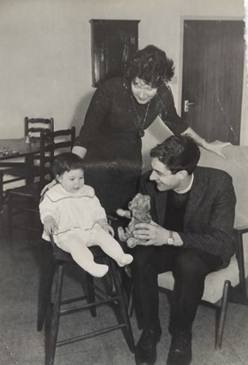 Mark and Henriette with Hendrika, Cuddeston, 1966