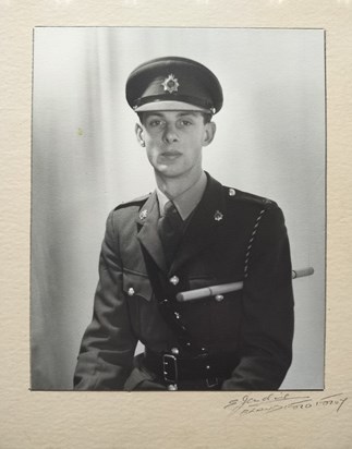 Lieutenant Mark Santer, National Service, late 1950s