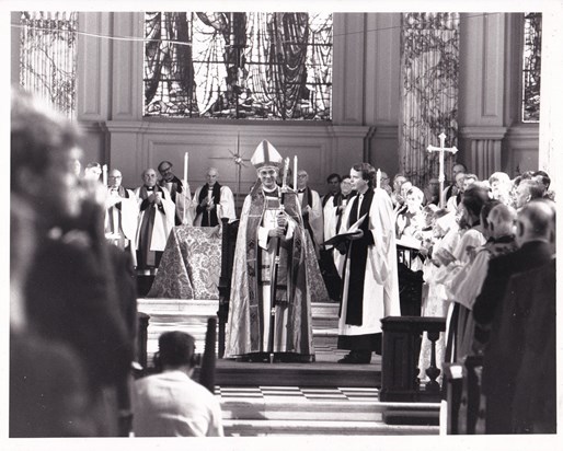 Installation as Bishop of Birmingham. Birmingham Cathedral, October 1987