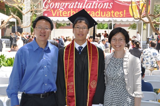 His son's graduation