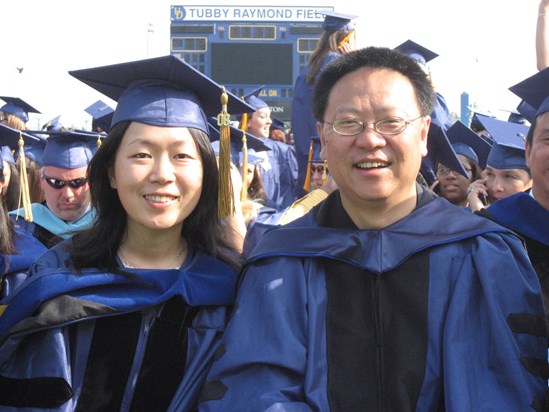 Wenbo and his first graduate student Zhang XinYi