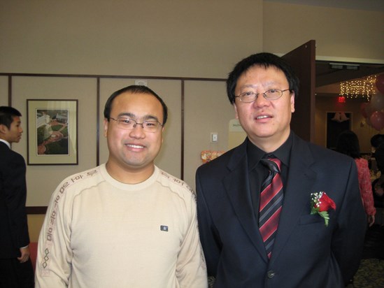 Prof Li and his Chinese student Dawei Lu