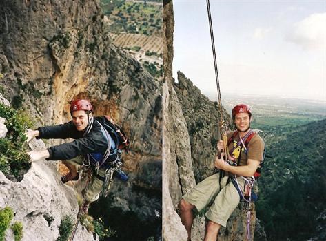 A wonderful day climbing with Jason in Majorca.