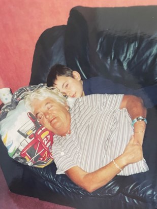 Maureen with her grandson Nicholas