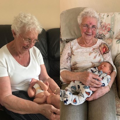 Auntie Aud with her great great nephews ❤️