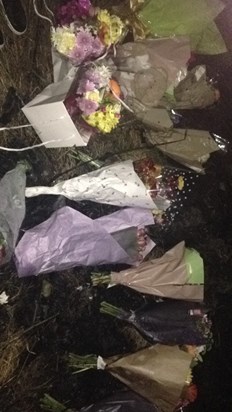 Floral tributes for an angel 