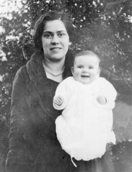 Bob and his mother (Catherine), age 4 months