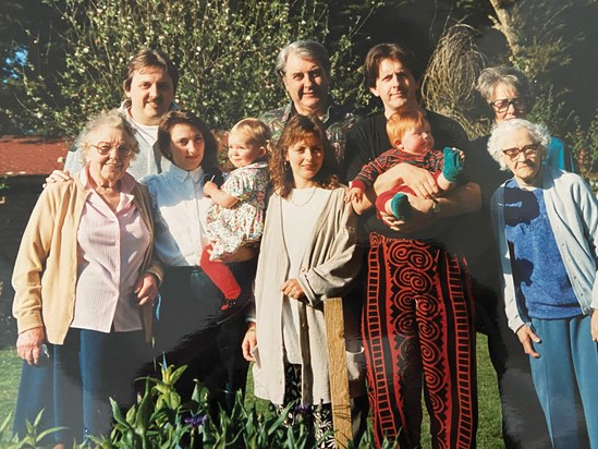 Family in Slinfold around 1994.