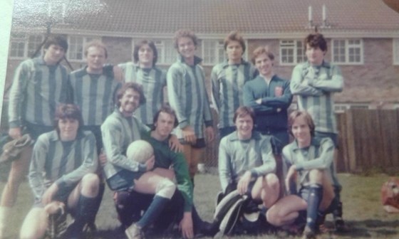 Piranha Brothers FC circa 1978 - Dave’s the one holding the ball! 