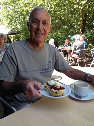 Cream tea in Devon