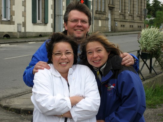 With Terri and Karin in Brittany