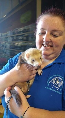 Donna and Freddy ferret