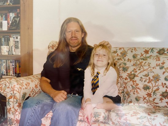 With daughter Róisín 