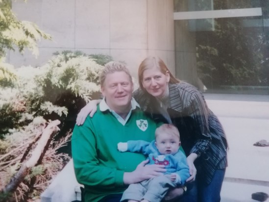 Frank, Gloria with Gaspard in 2004? In Meudon France. 