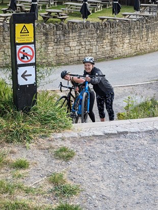 Cycling to Bath, she did it ❤️