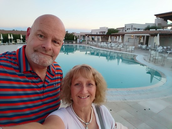 Mike and Sandy on holiday