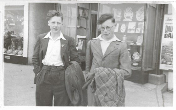 1948 Sunday School trip from Cononley to Morecambe with Peter Newbert
