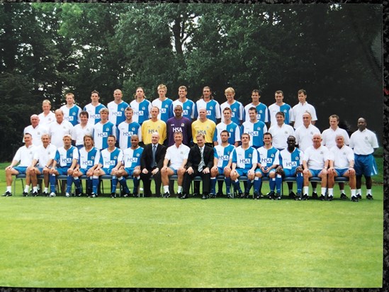 Dad & Chris with Blackburn Rovers