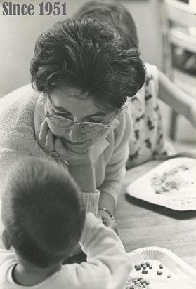 1950s Mrs. Justus teaching