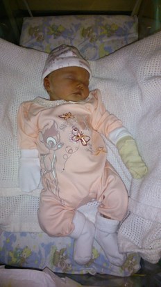 Mila at 4 days old