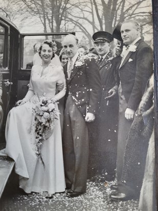 Wedding day 10 Feb 1951