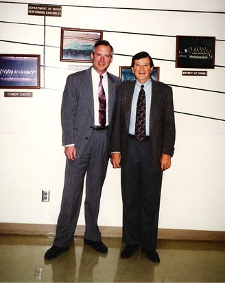 Dr. Ernest Kramer and Dr. Lucien Stark at Northwest Missouri State University