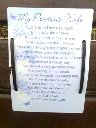 Grandad saw this in a bench with Auntie Florrie.