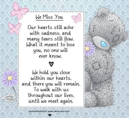 Memories today has hard,my second birthday without you xx