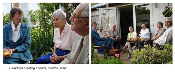 Barbara with friends in London 2007