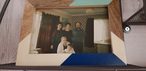 Dad  with his mum daughters and great granddaughter 