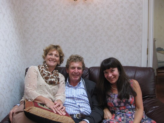 A lovely photo of John with Amanda and my sister Viv at our 30th wedding anniversary party. Paul & Barbara Bury