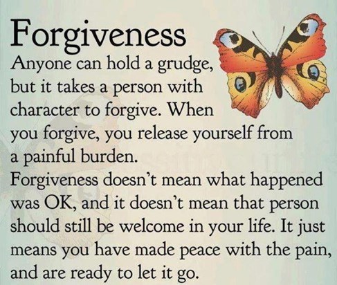Goes along w/the old saying, "I can Forgive....But not forget"