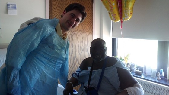 Dr. Glickman and Anthony ( He made sure my brother got the most optimal care possible)
