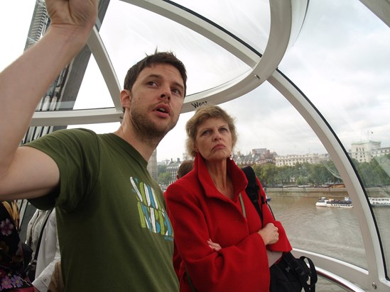 In London, England with Maggie and our great tour guide David