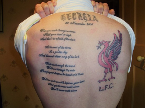 THIS IS WHAT KEV HAD DONE IN MEMORY OF YOU RONNIE, YNWA GBNF XXXXX